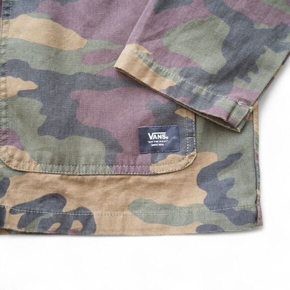 Vans Brushed Camo Shacket Chore Style Jacket Multicolor Men's M - Picture 3 of 7